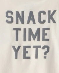 Toddler Boy Cookies & Milk Long-Sleeve Graphic Tee - Cream