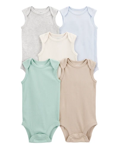 Baby 5-Pack Sleeveless Bodysuits