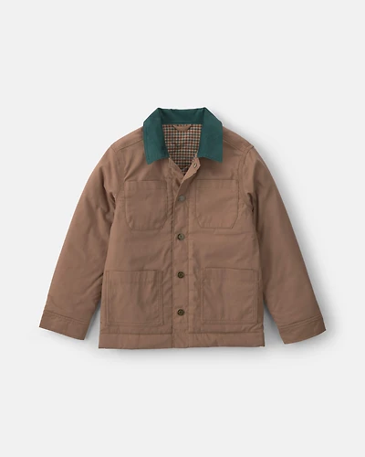 Boys Barn Utility Jacket - Brown