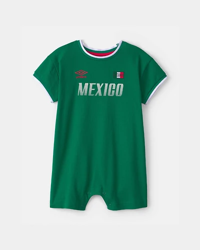 Baby Umbro Mexico Soccer Romper - Green