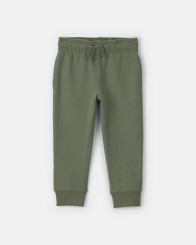 Toddler Boy French Terry Joggers - Olive Green