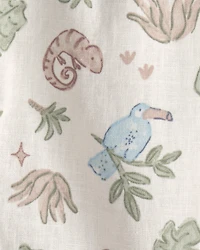 Baby Boy Sleeveless Romper - Beige
