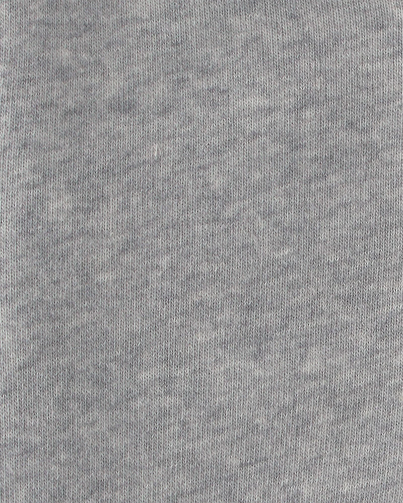 Baby Boy Bear Fleece Zip-Up Hoodie - Grey