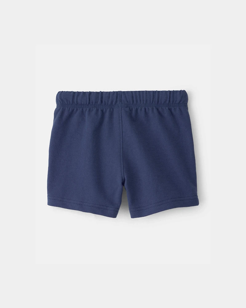 Toddler Boy French Terry Shorts - Blue