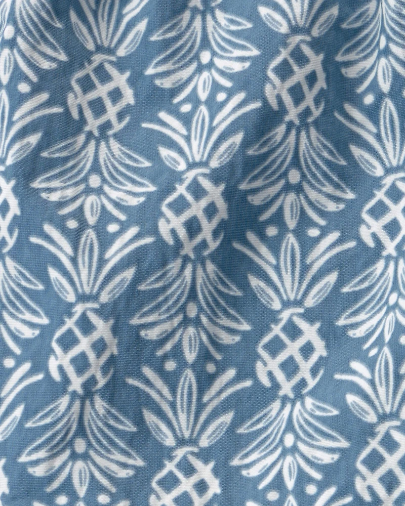 Baby Boy Recycled Swim Trunks Bloom Lagoon Print