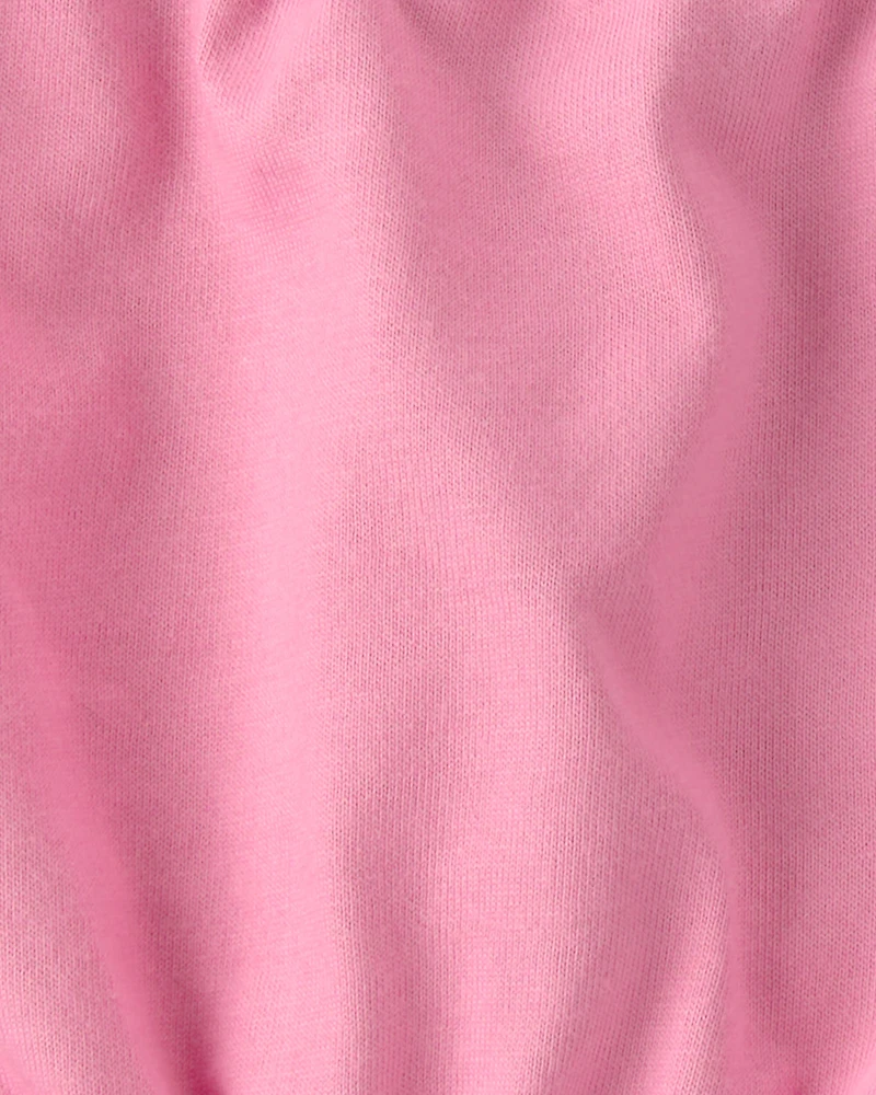 Baby Girl 2-Piece Floral Short-Sleeve Bodysuit & Short Set - Pink/White