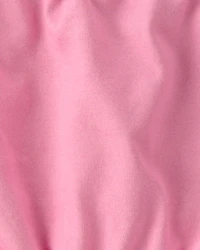 Baby Girl 2-Piece Floral Short-Sleeve Bodysuit & Short Set - Pink/White