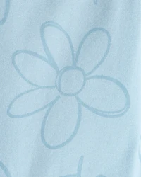 Baby Girl Floral Ladybug Bike Shorts - Blue