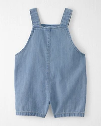 Baby Organic Cotton Chambray Shortall