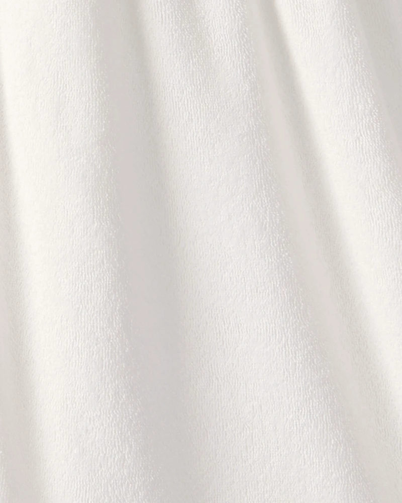 Girls Terry Cover Up - White