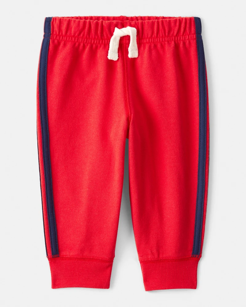 Baby Boy Valentine's Day 2-Piece Heart French Terry Long-Sleeve Tee & Pant Set - Blue