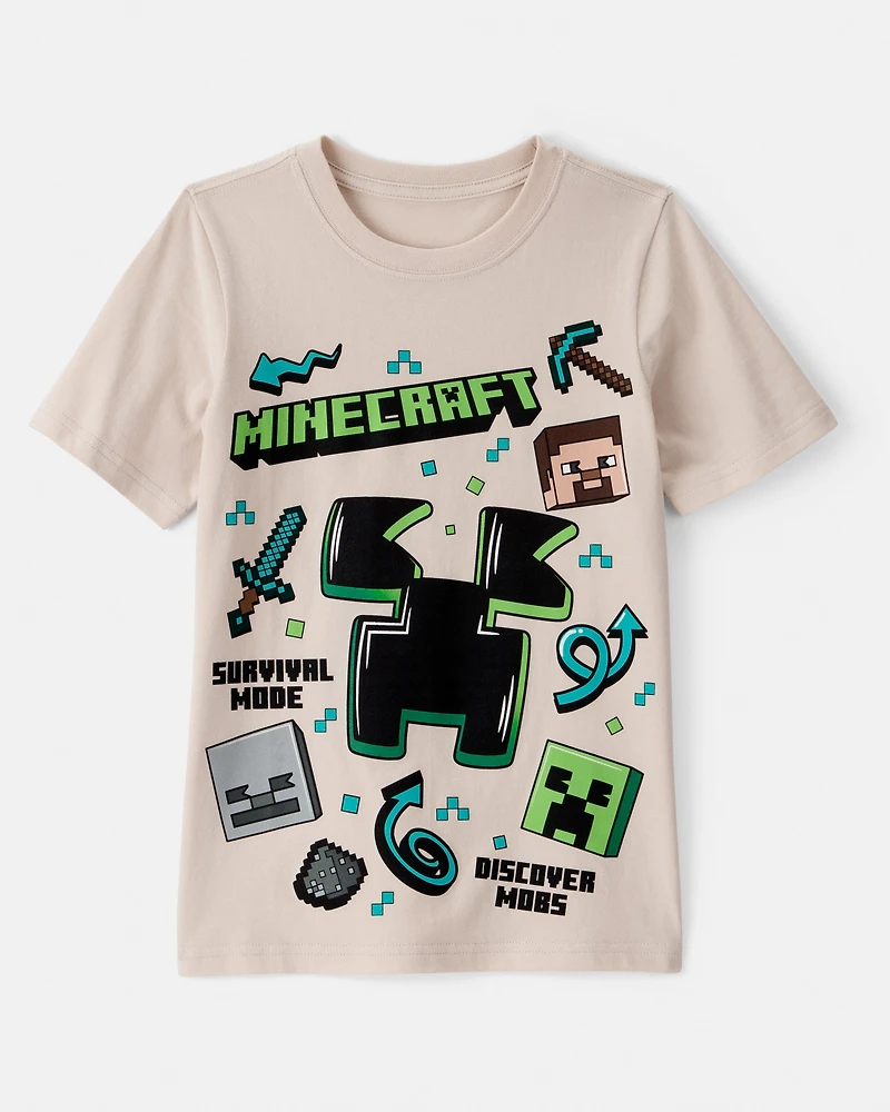 Boys Minecraft® Short-Sleeve Graphic Tee - Tan