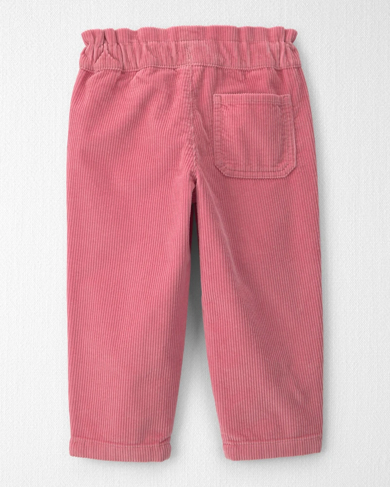 Toddler Girl Organic Cotton Pull-On Corduroy Pants