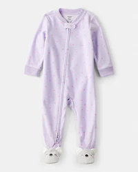 Toddler Girl Koala Loose Fit 1-Piece Pyjamas - Purple