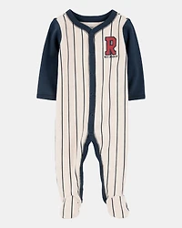 Baby Boy Baseball Rookie Snap-Up Cotton sleeper Pyjamas
