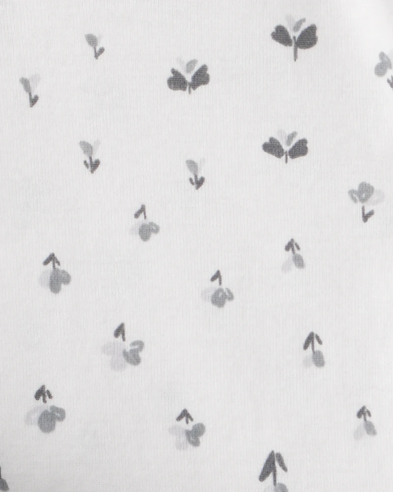 Baby Girl 3-Piece Sherpa Vest Outfit Set - Grey