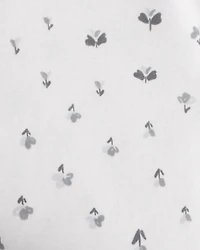 Baby Girl 3-Piece Sherpa Vest Outfit Set - Grey