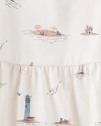 Baby Organic Cotton Coastal-Print Dress