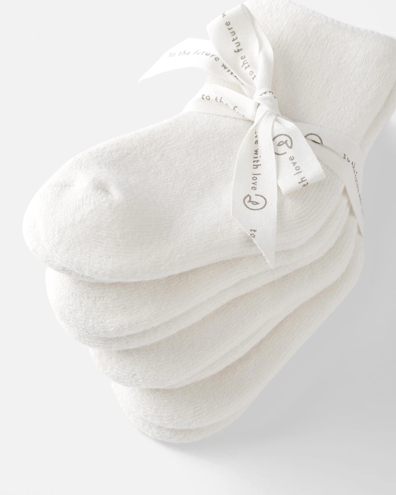 Baby 4-Pack Organic Cotton Terry Socks