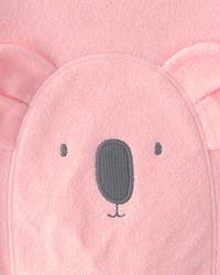 Baby Girl Koala Terry Pullover Sweatshirt - Pink