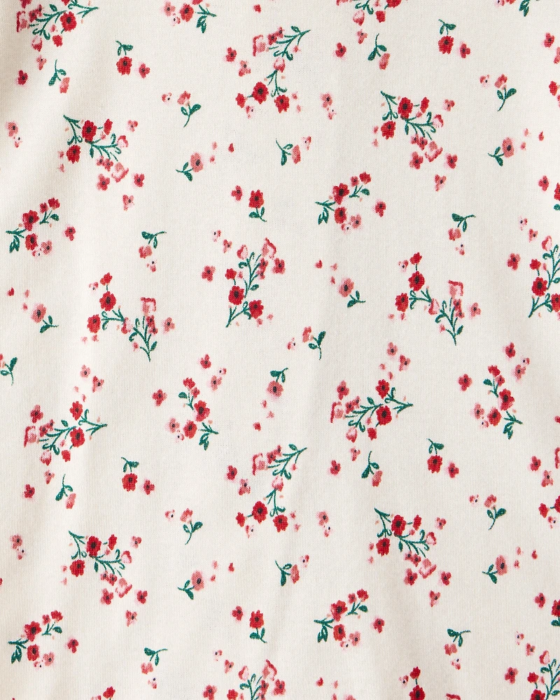 Baby Girl Christmas 3-Piece Sleeper Set