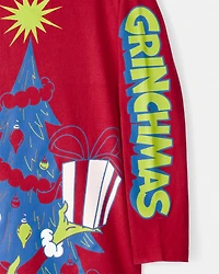 Kid Dr. Seuss™ The Grinch Long-Sleeve Graphic Tee - Red