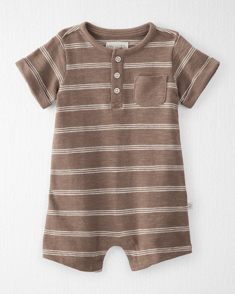 Baby Organic Cotton Romper Stripes