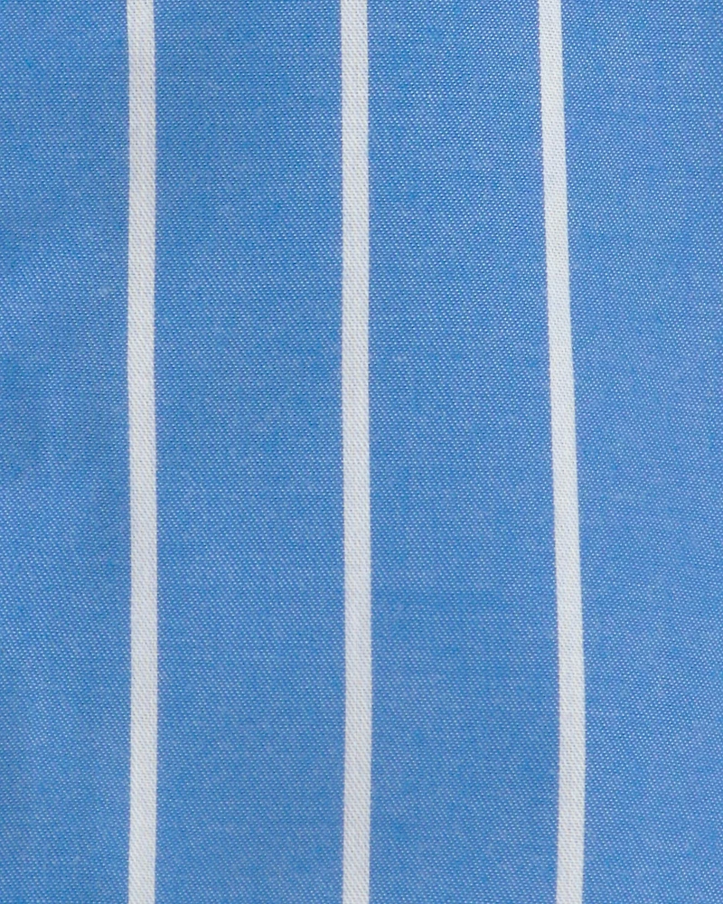 Toddler Boy Striped Loose Fit 2-Piece Pyjama Set - Blue