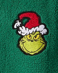 Girls Dr. Seuss™ The Grinch Sherpa Hooded Zip-Up Jacket - Green