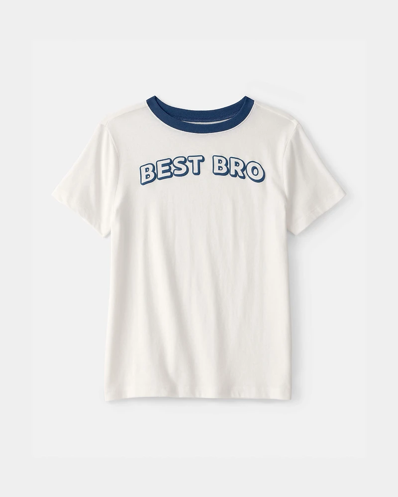 Boys 'Best Bro' Graphic Tee - Ivory