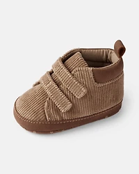 Baby Boy Corduroy High-Top Casual Sneakers - Brown