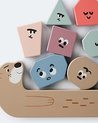 Toddler Otter Wooden Stacker Activity Set