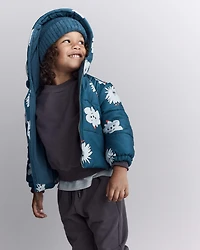 Toddler Squish Hooded Puffer Jacket - Deep Teal