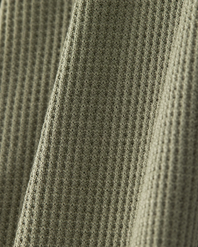 Baby Boy Solid 2-Way Zip PurelySoft Sleeper - Green