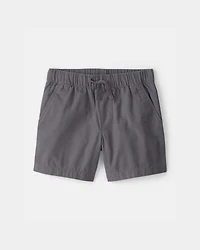 Toddler Boy Canvas Shorts - Grey