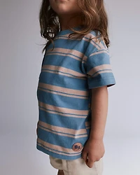 Toddler Relaxed Tee Stripes - Ocean