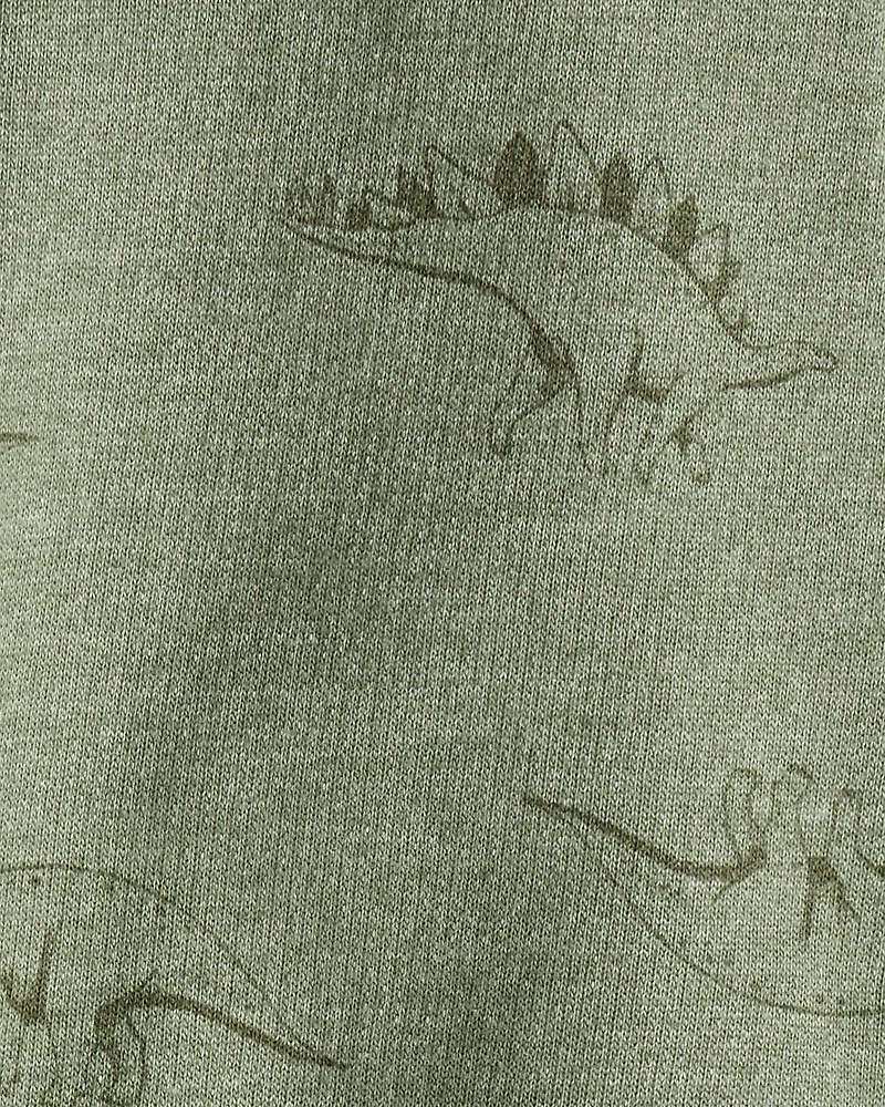 Baby Boy Dinosaur French Terry Jogger - Green