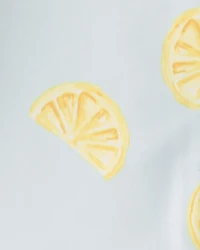 Baby Girl 1-Piece Lemon Rashguard Swimsuit - Blue