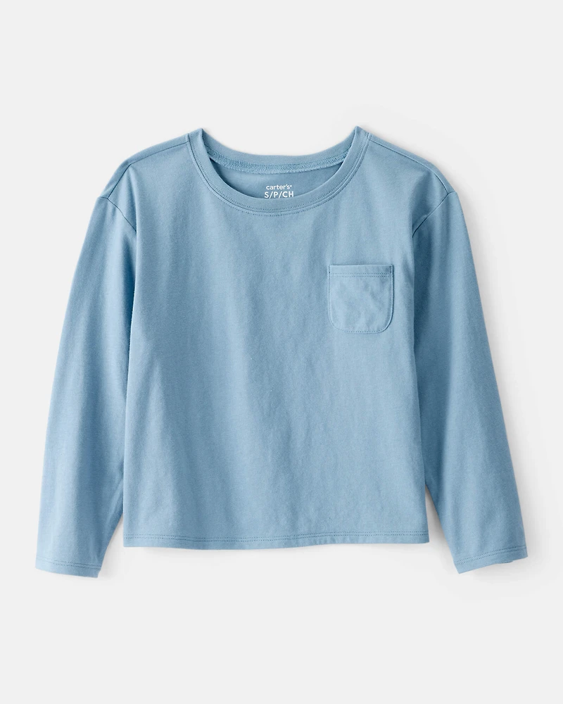 Girls Long-Sleeve Top - Blue