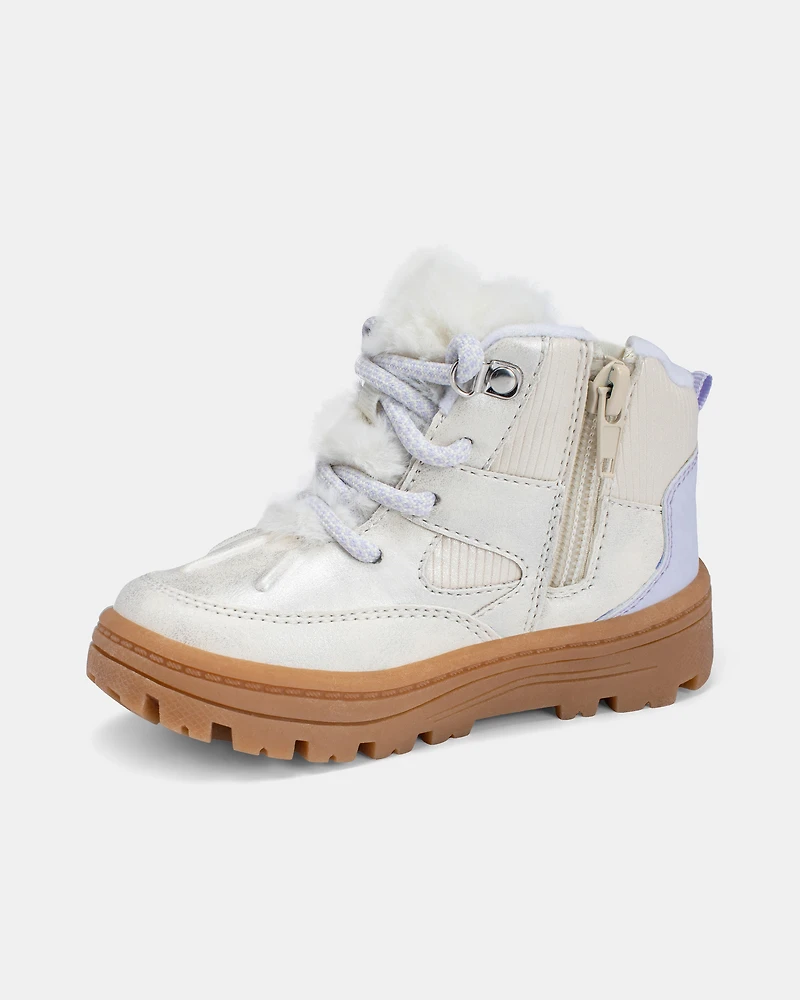 Toddler Fashion Boots -Cream