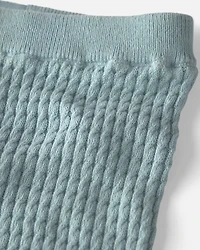 Baby 2-Piece Organic Cotton Cable Sweater Knit Top & Pant Set