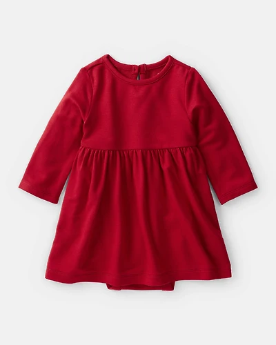 Baby Girl PurelySoft Bodysuit Dress - Red
