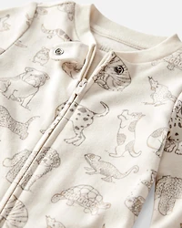 Baby Organic Cotton Animal-Print Sleeper