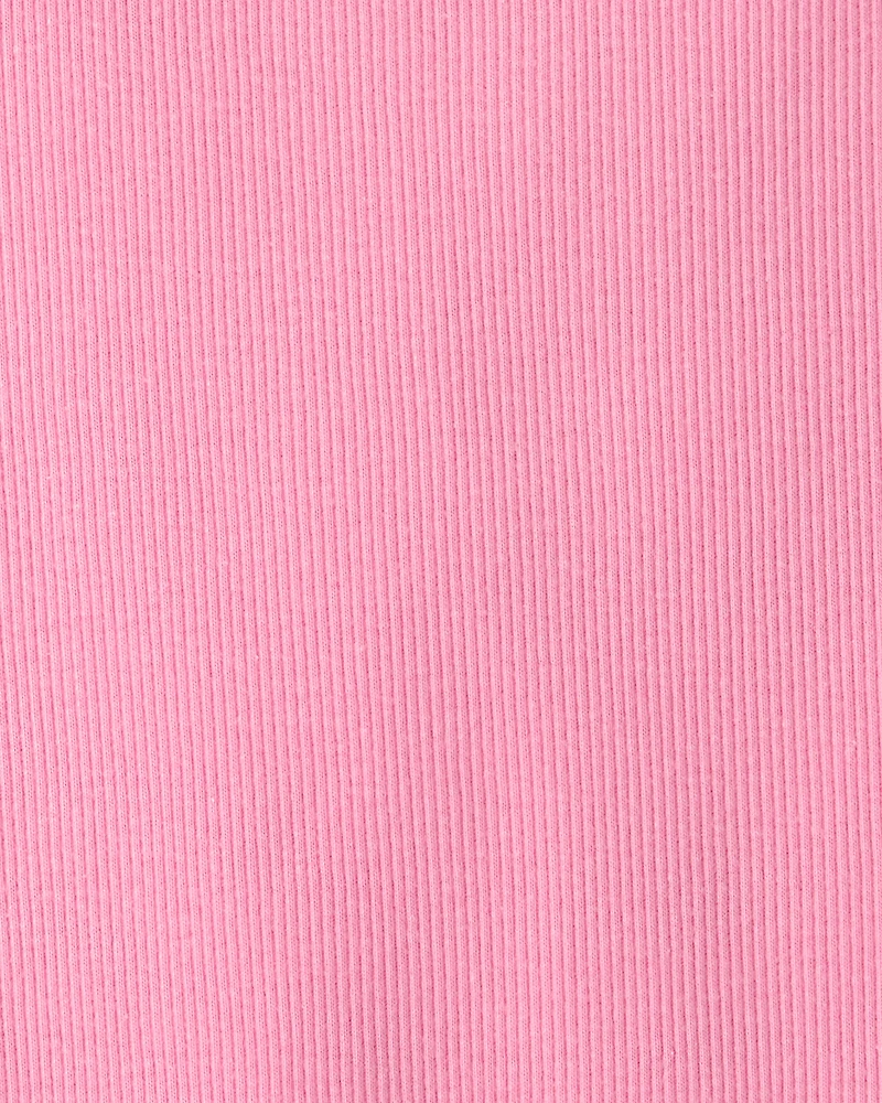 Girls Rib Top - Pink