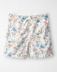 Boys Recycled Swim Trunks Tropical Paradise Print