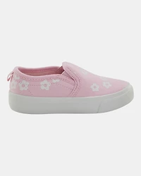 Toddler Slip-On Floral Sneakers - Pink