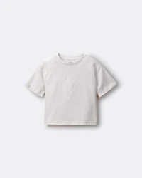 Toddler Rolled Cuff Tee - Cream