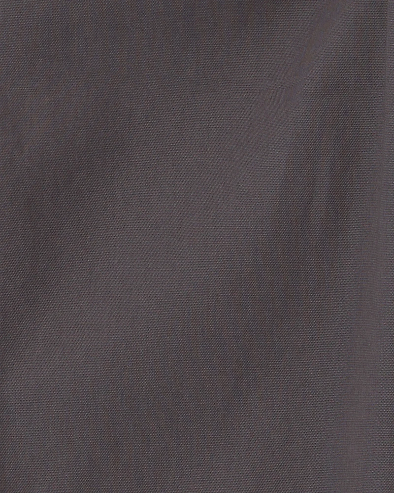 Boys Canvas Pull-On Pants - Grey