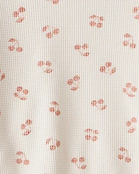 Toddler Girl 2-Piece Cherry Fruit Print Long-Sleeve Tee & Pant Set - Ivory