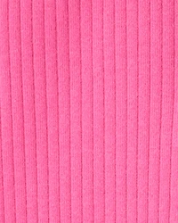 Baby Girl Cotton Solid Stretch Leggings - Pink